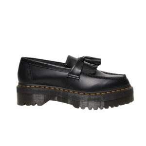 ד״ר מרטנס | Dr. Martens Adrian Leather Platform Tassel Loafers Black Smooth