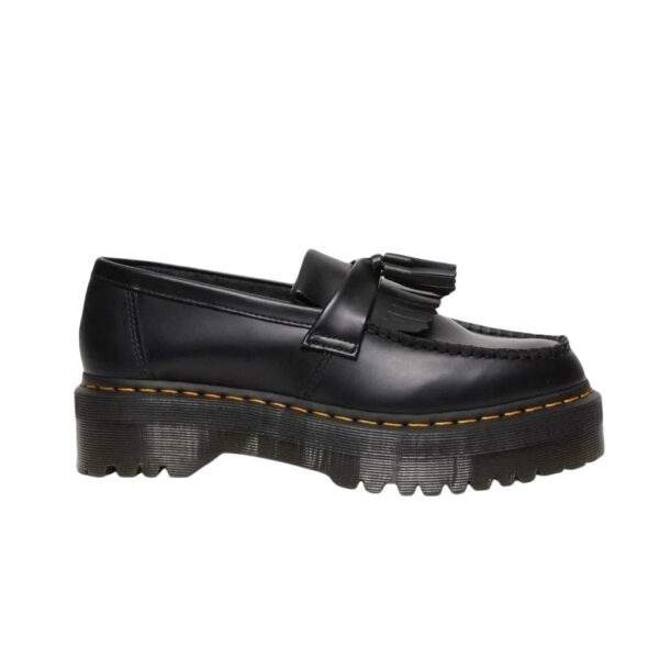 ד״ר מרטנס | Dr. Martens Adrian Leather Platform Tassel Loafers Black Smooth